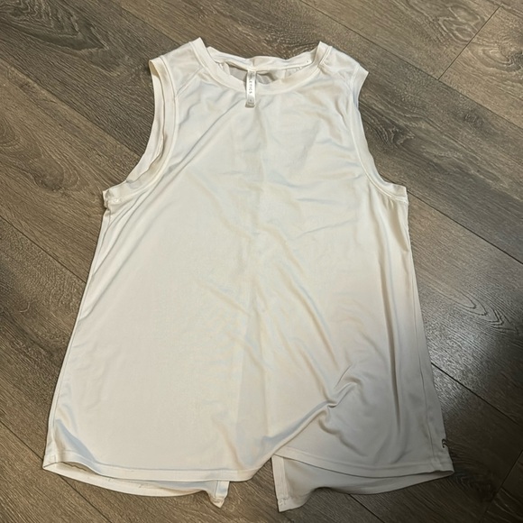 Fabletics White Athletic Mesh/Tie back | Size Small - Picture 1 of 3